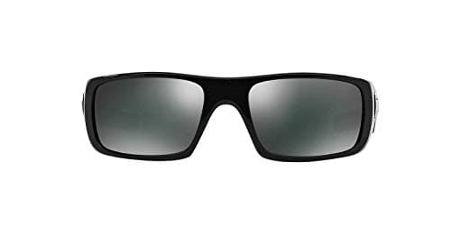 Oakley Men's OO9239 Crankshaft Rectangular Sunglasses, Polished Black/Black Iridium, 60 mm