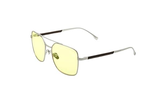 GUNNAR Gaming Glasses - Witcher White Wolf Steel Umber Amber Lens - Blue Light Blocking Relieve Dry Eye