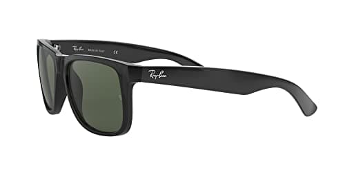 Ray-Ban RB4165 601/71 55MM Black/Dark Green Square Sunglasses for Men for Women