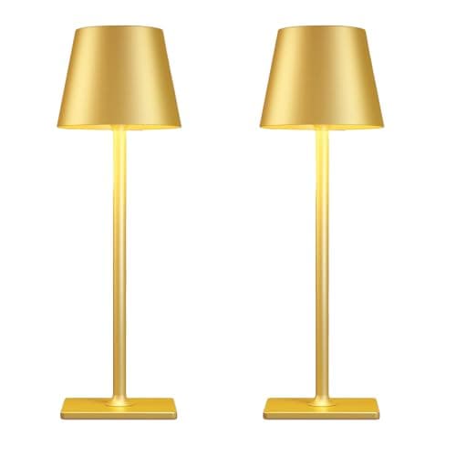 Yogaret Rechargeable Table Lamp Review: 2-Pack Gold Cordless Light Tested