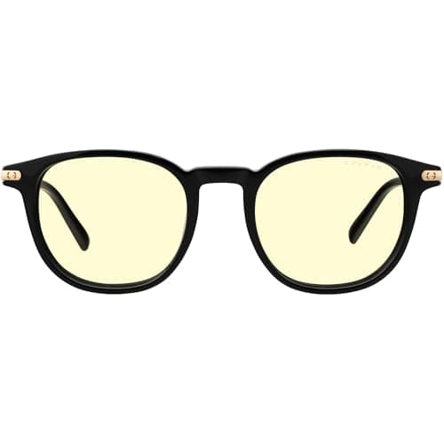 GUNNAR Womens Computer Glasses - Sofia Onyx Amber Lens - Blue Light Blocking Anti Glare