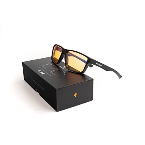 Horus X • Blue Light Glasses Men Women | Blue Light Blocking Glasses for Screen Anti-Fatigue Eye Migraine | Gaming Amber V3