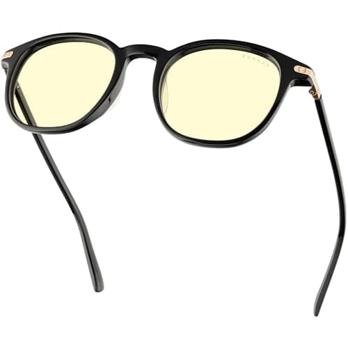 GUNNAR Womens Computer Glasses - Sofia Onyx Amber Lens - Blue Light Blocking Anti Glare