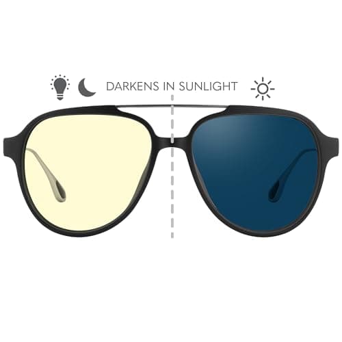 GUNNAR Gaming Glasses - Call of Duty Ghost Mercury Amber Sun Shift Lens - Blue Light Blocking Relieve Dry Eye