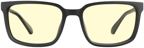 GUNNAR Gaming Glasses - Mammoth Onyx Amber Lens - Blue Light Blocking Relieve Dry Eye
