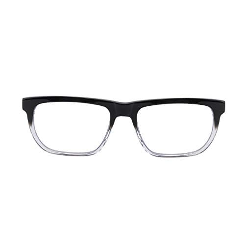 HyperX Spectre Stealth - Gaming Eyewear, Blue Light Blocking Glasses, UV Protection, Acetate Frame, Stainless Steel Temples, Crystal Clear Lenses, Microfiber Bag, Hard Case – Square Medium/Large Clear