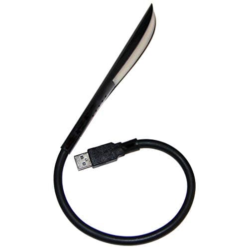 i2 Gear USB Reading Lamp with 14 LEDs Dimmable Touch Switch and Flexible Gooseneck for Notebook Laptop, Desktop, PC and MAC Computer + On/Off Setting (14 LED, Black)