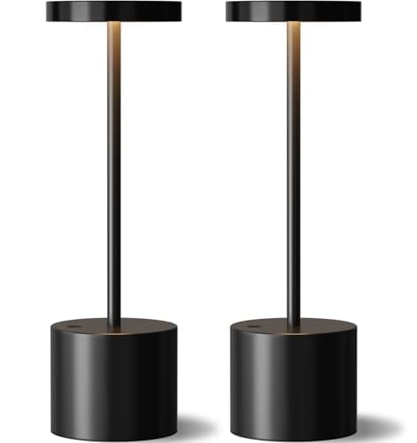 Black Cordless Table Lamp Review: Kakanuo 2-Pack Put to the Test