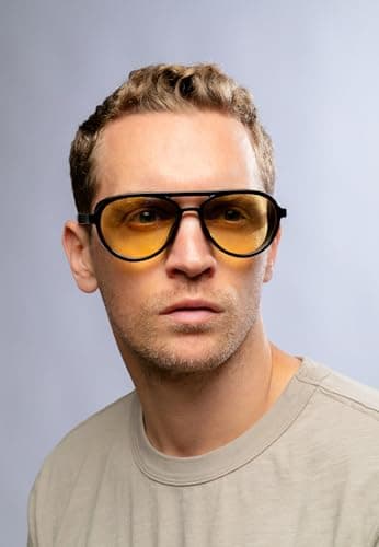 GUNNAR Computer Glasses - Tallac Onyx Amber Lens - Blue Light Blocking Anti Glare