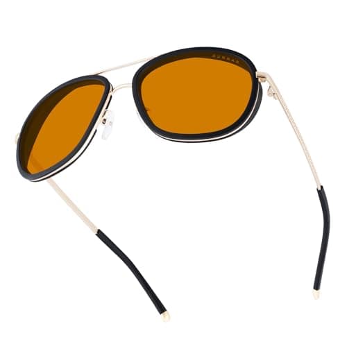 GUNNAR Dume Blue Light Glasses Review — Gold Frame, Amber Max Lens Tested
