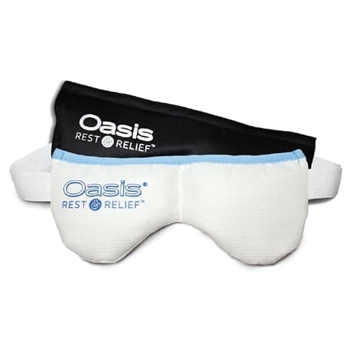 OM8000 - Oasis Rest & Relief® Hot and Cold Therapy Adjustable Eye Mask | Soothing Relief | Compress for Dry Eyes