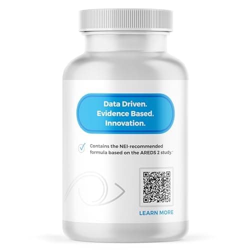 VISION PROTECTION AREDS 2 Eye Vitamin & Mineral Supplement for Ocular Health, Natural Eye Institute AREDS 2 Study Formula with Lutein, Vitamin C, & Zeaxanthin, 120 Mini Softgels