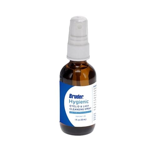 Bruder Hygienic Eyelid Solution Spray - Non-Irritating Pure Hypochlorous in Saline, Calm, Skincare, Daily Use Eyelid and Lash Cleanser, Eye Cleansing Spray (30mL)