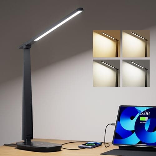 Honeywell LED skrivbordslampa – Ögonvänlig belysning för hemmakontoret