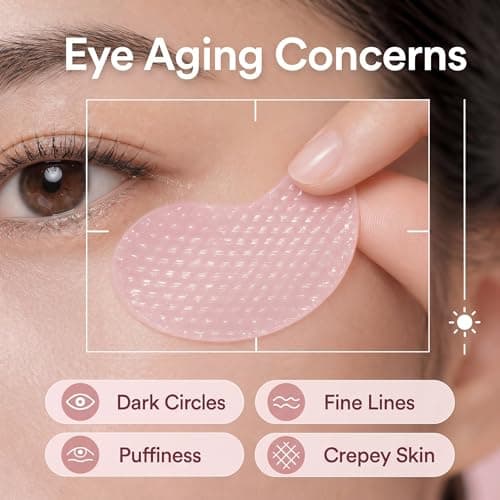 PDRN Eye Patches 5000ppm, Anti Smile Line & Wrinkle Under Eye Patches, Salmon DNA & Retinal Eye Mask for Puffy Eyes & Dark Circles, Eye Gels with Collagen & Peptides, Mothers Day Gifts for Mom, 60 Pcs