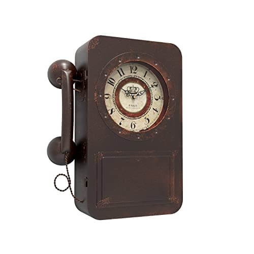 Abdurey Retro Telephone Wall Clock with Hidden Safe Review