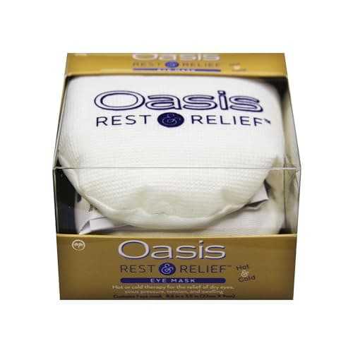 OM8000 - Oasis Rest & Relief® Hot and Cold Therapy Adjustable Eye Mask | Soothing Relief | Compress for Dry Eyes