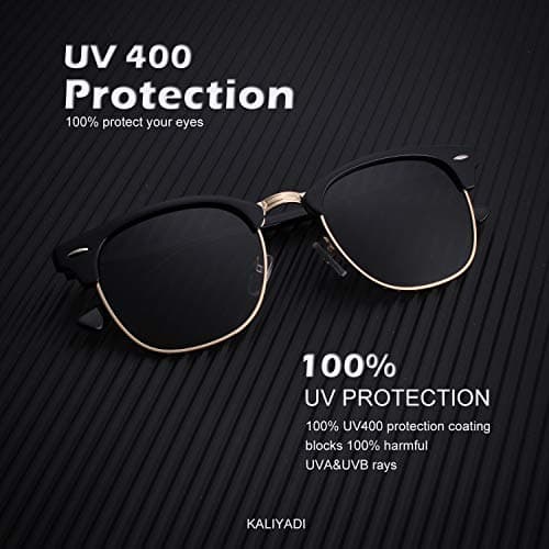KALIYADI Unisex Polarized Retro Classic Trendy Stylish Sunglasses for Men Women Driving Sun glasses UV Blocking