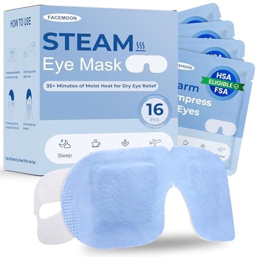 FACEMOON Steam Eye Mask Review: 16-Pack Warm Compress for Dry Eyes