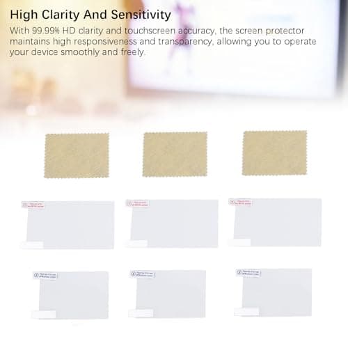SENECESLI Game Console Screen Protector, 3 Pack Glass Screen Protector Anti Glare Tempered for 3DS XL LL Console Handheld System, High Clarity, withUV Filter