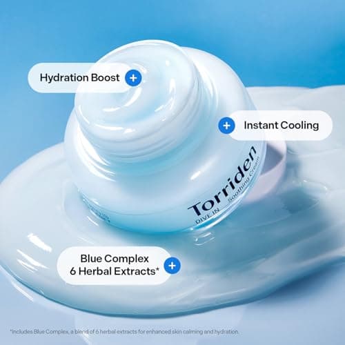 Torriden DIVE IN Hyaluronic Acid Soothing Cream 100ml (3.38 fl. oz) | Revitalizing Facial Moisturizer for Sensitive and Dry Skin | Hyaluronic Acid, Panthenol, Allantoin