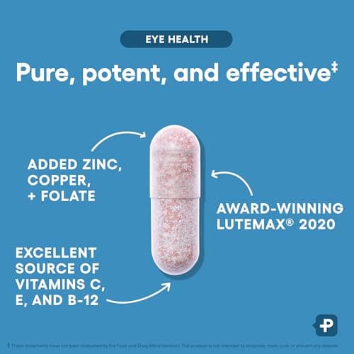 Physician's Choice Eye Health - Lutein, Zeaxanthin & Bilberry Extract - Supports Eye Strain, Dry Eyes, and Vision Health - 2 Award-Winning Clinically Proven Eye Vitamin Ingredients - Carotenoid Blend