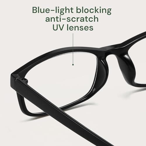 Gaoye 1.5 Reading Glasses Men - Blue Light Blocking Lenses, TR90 Frames, UV400 - Eyeglasses with Clear Vision