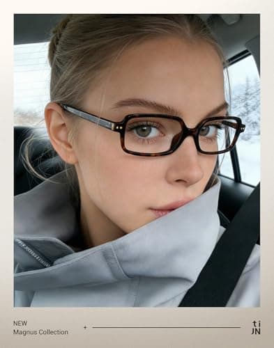 TIJN Blue Light Blocking Glasses Women Men Retro Cat Eye Square Oval Anti Glare Screen Computer Gaming Daily Eyeglasses TR90