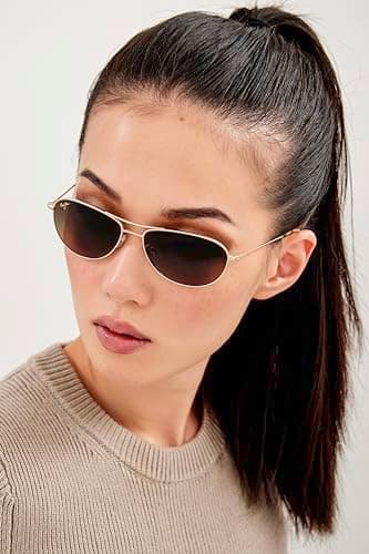 Maui Jim Men's & Women's Baby Beach Polarized Teardrop Sunglasses, Gold/Hcl Bronze Polarized, Medium Fit