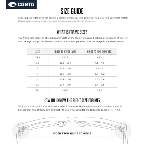Costa Del Mar Mens Rincon Fishing and Watersports Rectangular Sunglasses, Black/Polarized Blue Mirrored 580G, 63 mm