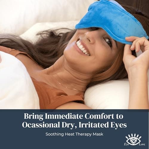 Warm Compress Eye Mask - Moist Heat Compress for Irritated Eyes and Eyelid Lumps and Bumps