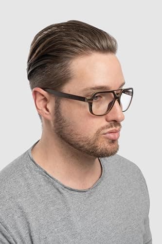 GUNNAR Computer Glasses - Humboldt, Ebony (wood), Clear Pro Lens-Blue Light Blocking & Anti Glare