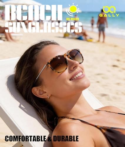 QALLY Sunglasses Womens Polarized Sunglasses-Women: Retro Round Sun Glasses with UV400 Protecion Trendy 3 Pack
