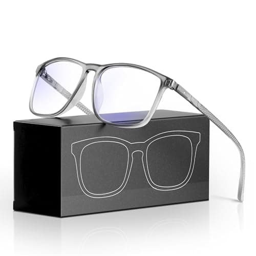 YDAOWKN Blue Light Blocking Glasses Men Computer Gaming Glasses Lightweight Anti Eyestrain Eye Protection