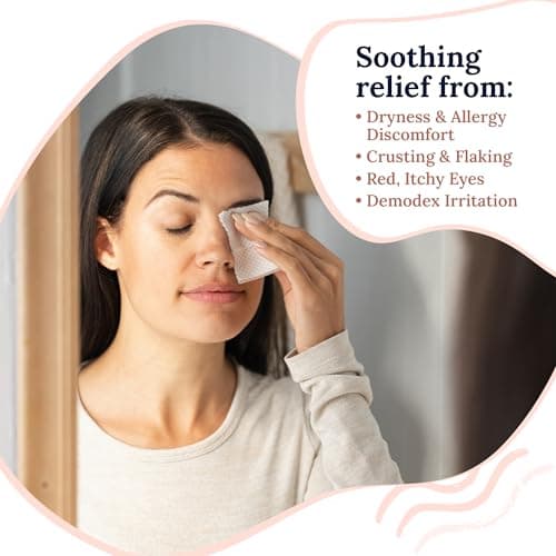 CorneaCare Rise: Eyelid Wipes | Eye Wipes for Dry Eyes | Eyelid Wipe with Tea Tree Oil & Hyaluronic Acid | Travel Ready | 30 Count