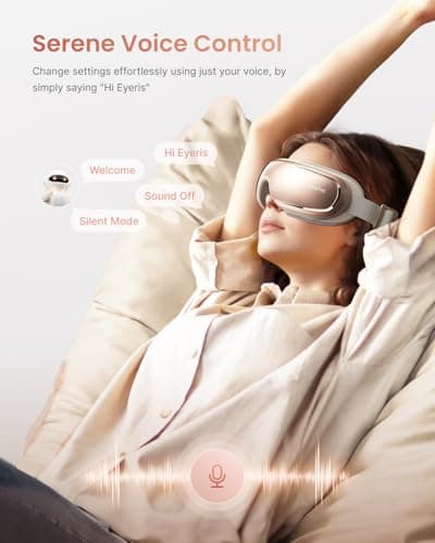 RENPHO Eyeris 3 Eye Massager with Heat and Cooling Voice Control, FSA Eligible HSA Eye Mask for Migraine Relief, Eye Care Dry Eye Relax Reduce Strain