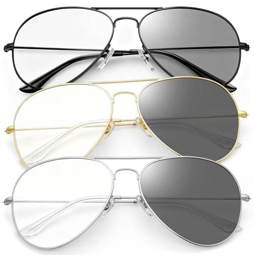 Joopin 3 Pack Occhiali Fotocromatici Aviator Blu Luz — La Nostra Recensione