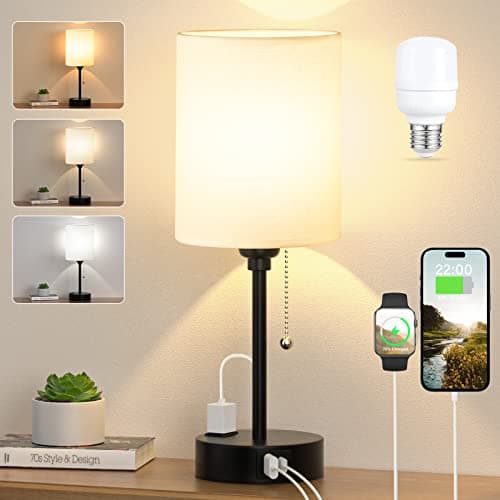 Dicoool Bedside Table Lamp Review – USB Ports, 3 Color Temps, Worth It?