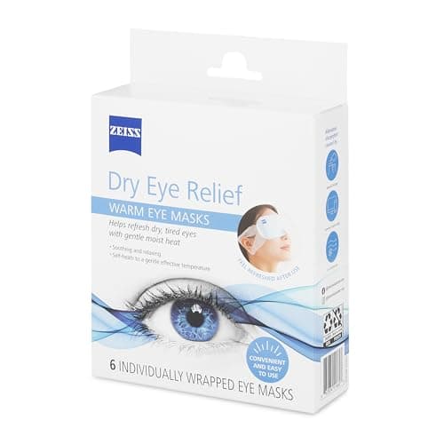 ZEISS Warm Eye Masks, 6 Count for Dry Eye Relief