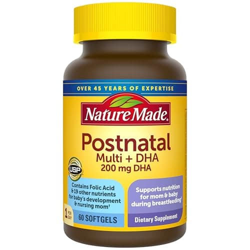 Nature Made Postnatal Multivitamin + DHA 200 mg Review