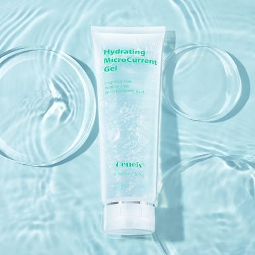Oeneis Hydrating Microcurrent Conductive Gel, Fragrance-Free, Paraben-Free, Gel Primer with Hyaluronic Acid, Non-irritating, Moisturizing Gel for RF, 300g Tube, Clear