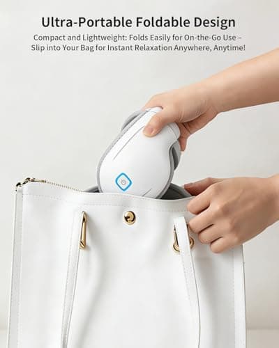 CUZRICH Eye Massager with Heat and Compression - Classic White Heated Eye Mask with Vibration, Bluetooth Music, 6 Modes, Rechargeable 1200mAh Battery for Eye Strain, Dry Eyes, Migraines Relief
