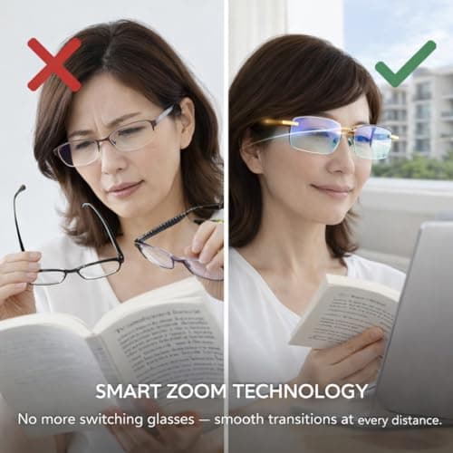 NGMSLPM 2026 NEW Vision Pro Eye Glasses Self Adjusting for Women/Men