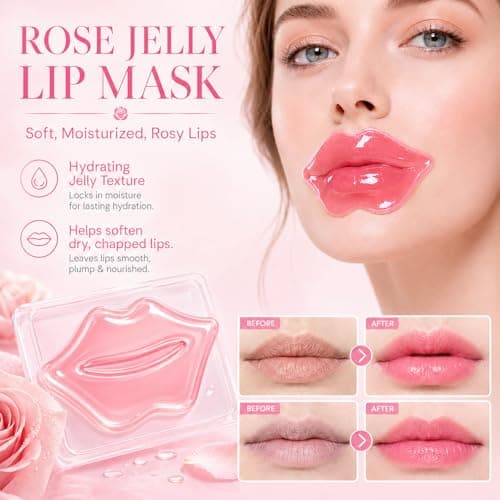 30 Pairs Lip Mask & Eye Mask, 24K Gold Under Eye Patches for Puffy Eyes, Lip Mask Skincare, Bridesmaid Gifts, Mothers Day Gifts, Teacher Appreciation Gifts, Bulk Gifts, Bachelorette Party Favors
