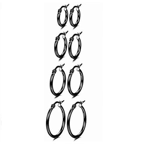 CVAYU Stainless Steel Hoop Earrings Review: 4-Pair Set Tested