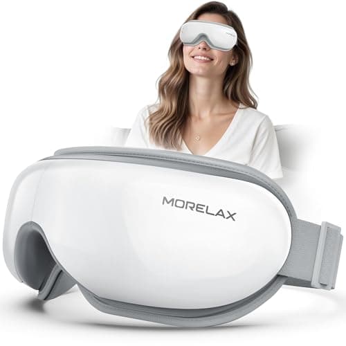 Morelax Mothers Day Gifts for Woman,Eye Massager with Heat & Bluetooth Music, Birthday Gifts for Women, Reduce Eye Strain, Headache Relief and Improve Sleep,Gift for mom/Sister/Wife