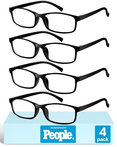 Gaoye 1.5 Reading Glasses Men - Blue Light Blocking Lenses, TR90 Frames, UV400 - Eyeglasses with Clear Vision