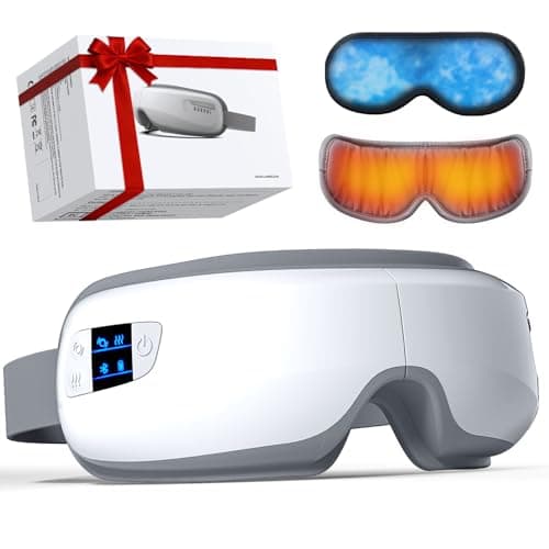 Eye Massager with Heat and Cooling, Mothers Day Gifts for Mom, Heated Eye Mask Reduces Migraines, Dry Eyes, Headache Relief Eye Care Devices, Birthday Gifts for Mom Women Men