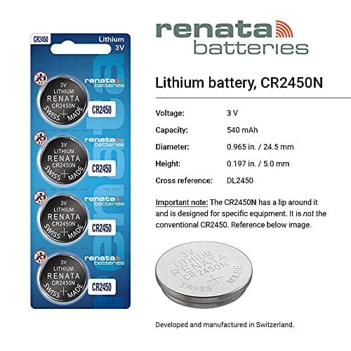 Coin Cell Battery 3V 24.5 x 5.0mm 540mAh (10 pieces)