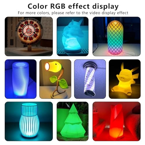 Bulto 4Pcs LED Lamp Kit 001 16 Color for Bambu Lab 3D Printing, RGB Remote Control DIY LED Light Kit - Monitor Light Bar for Bambu Lab Makerworld/Anycubic/Makeronline, 5V USB Powered